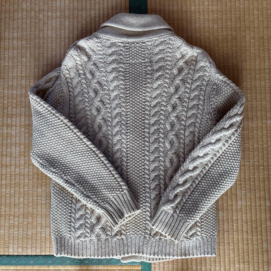 バイグラッドハンド　肉厚カーディガン　サイズL