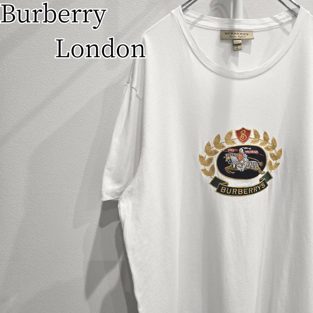 Burberry London 口ゴ刺繍　Tシャツ　カットソー サイズXL