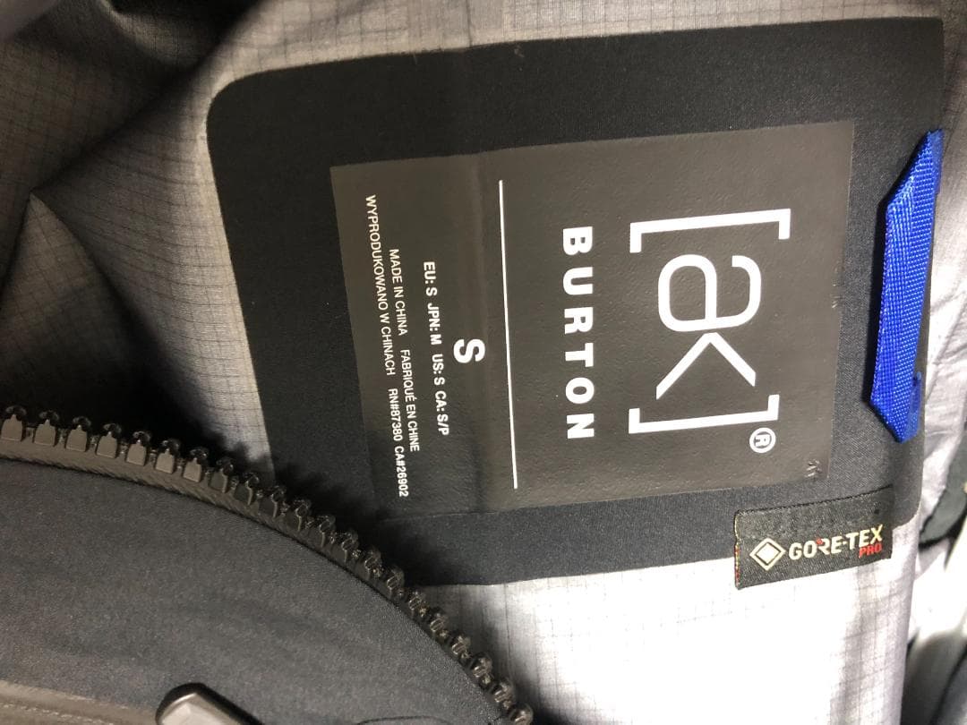 未使用 BURTON M AK GORE HVR PR JK S M バートン黒