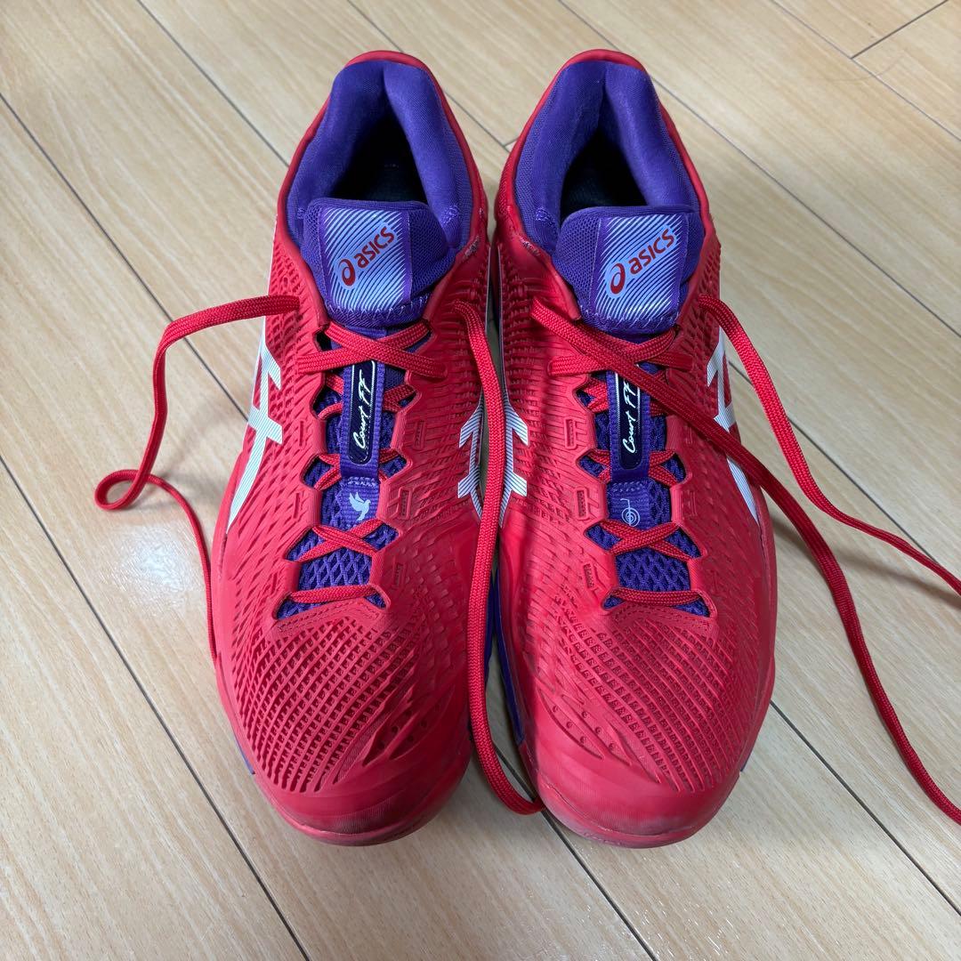 【おいなり】asics Court FF 2 テニスシューズ レッド