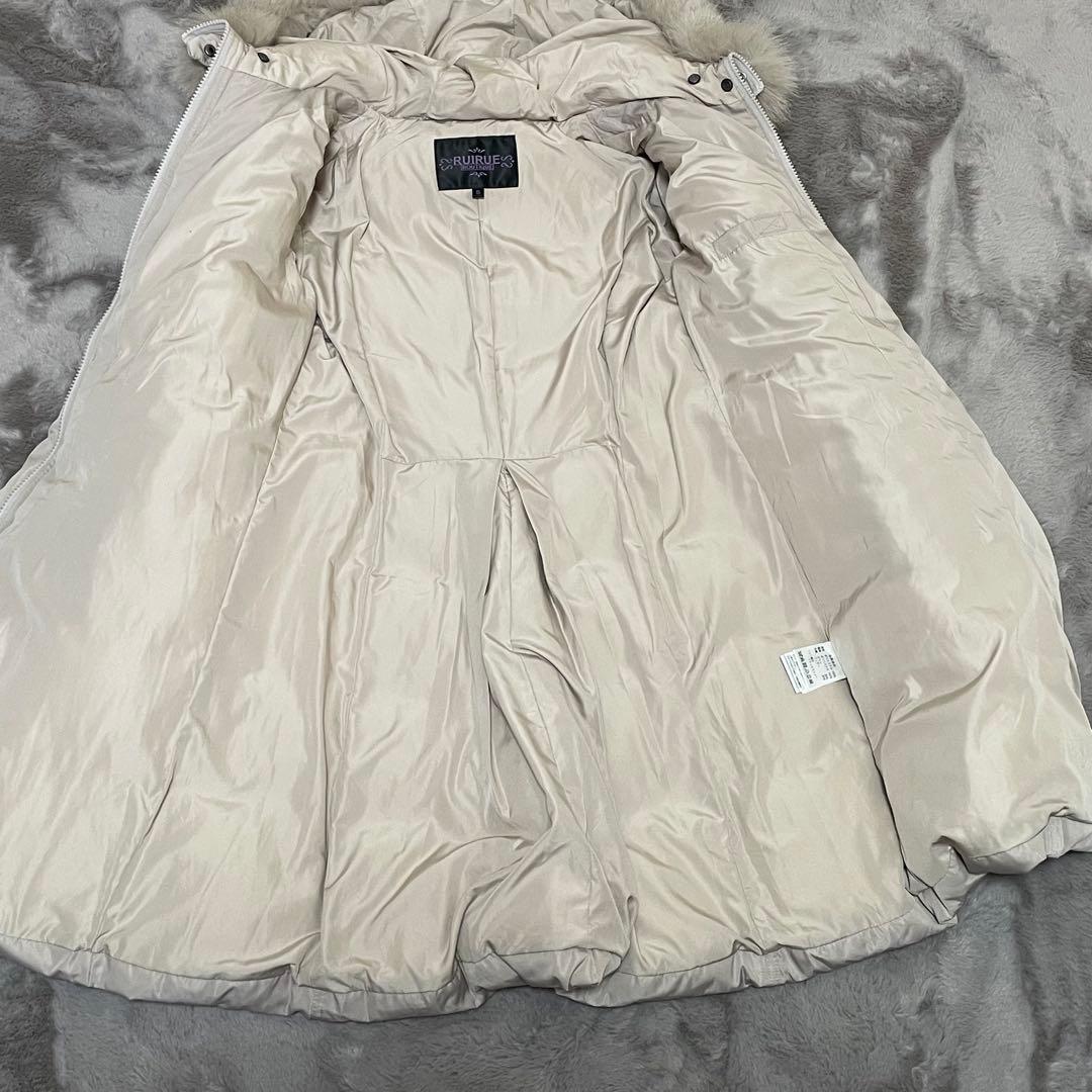 ルイルエブティック　ロング　ダウンコート　フォックスファー　2way