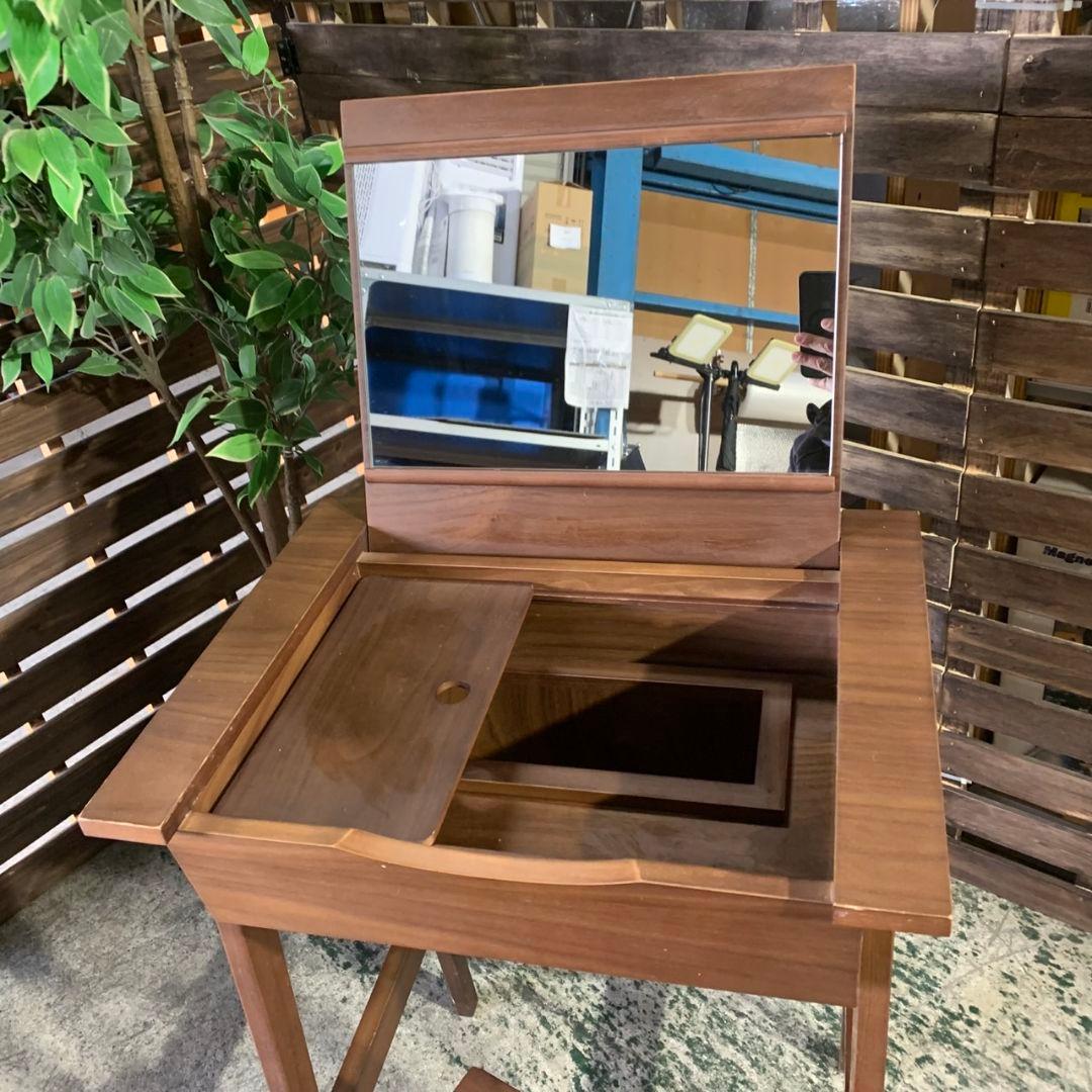 G775\" ACTUS ドレッサー&スツール ウォールナット W500