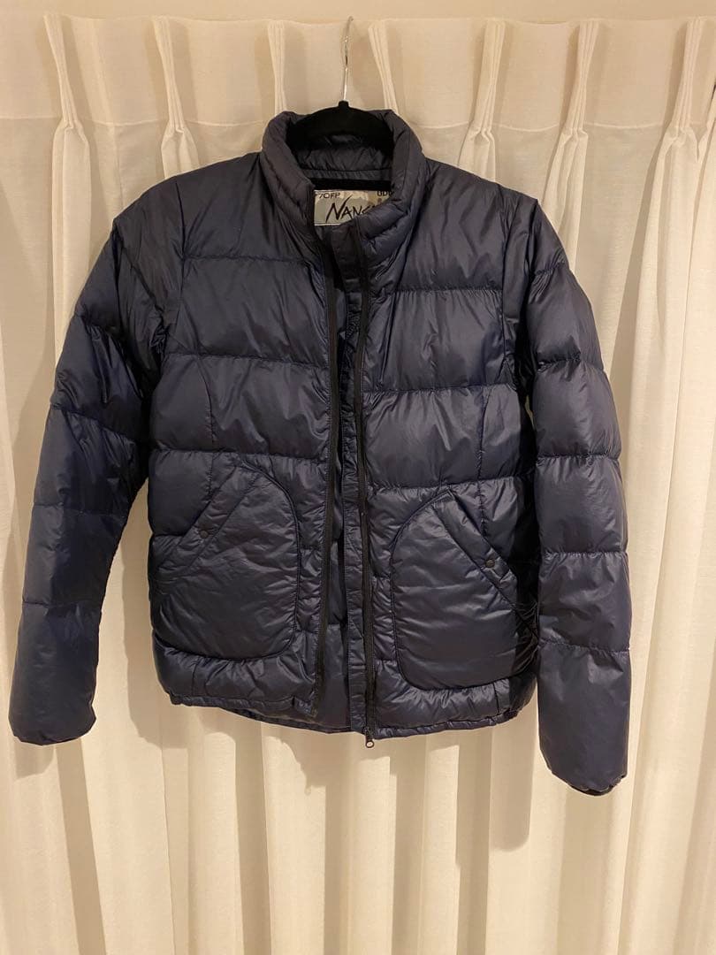 ネイビー ダウンジャケット　nanga udd 770FP レディース　日本製