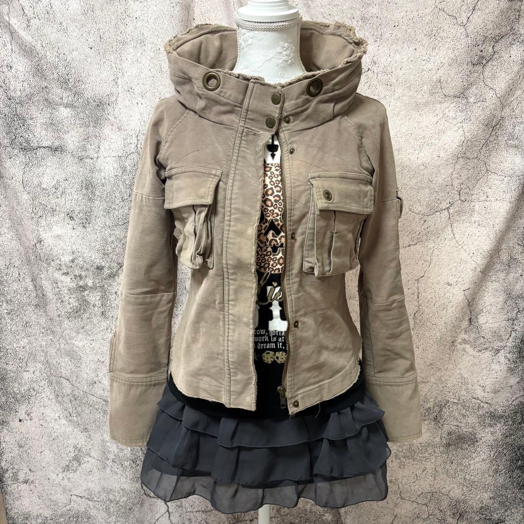 y2k 00s グランジ　フーディ　ミリタリージャケット　faithtokyo