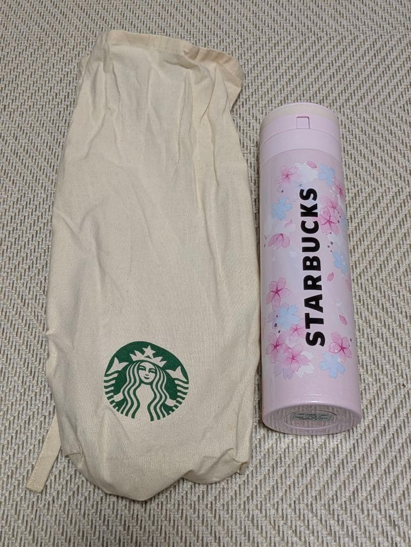 スターバックス 桜　水筒 専用袋付き