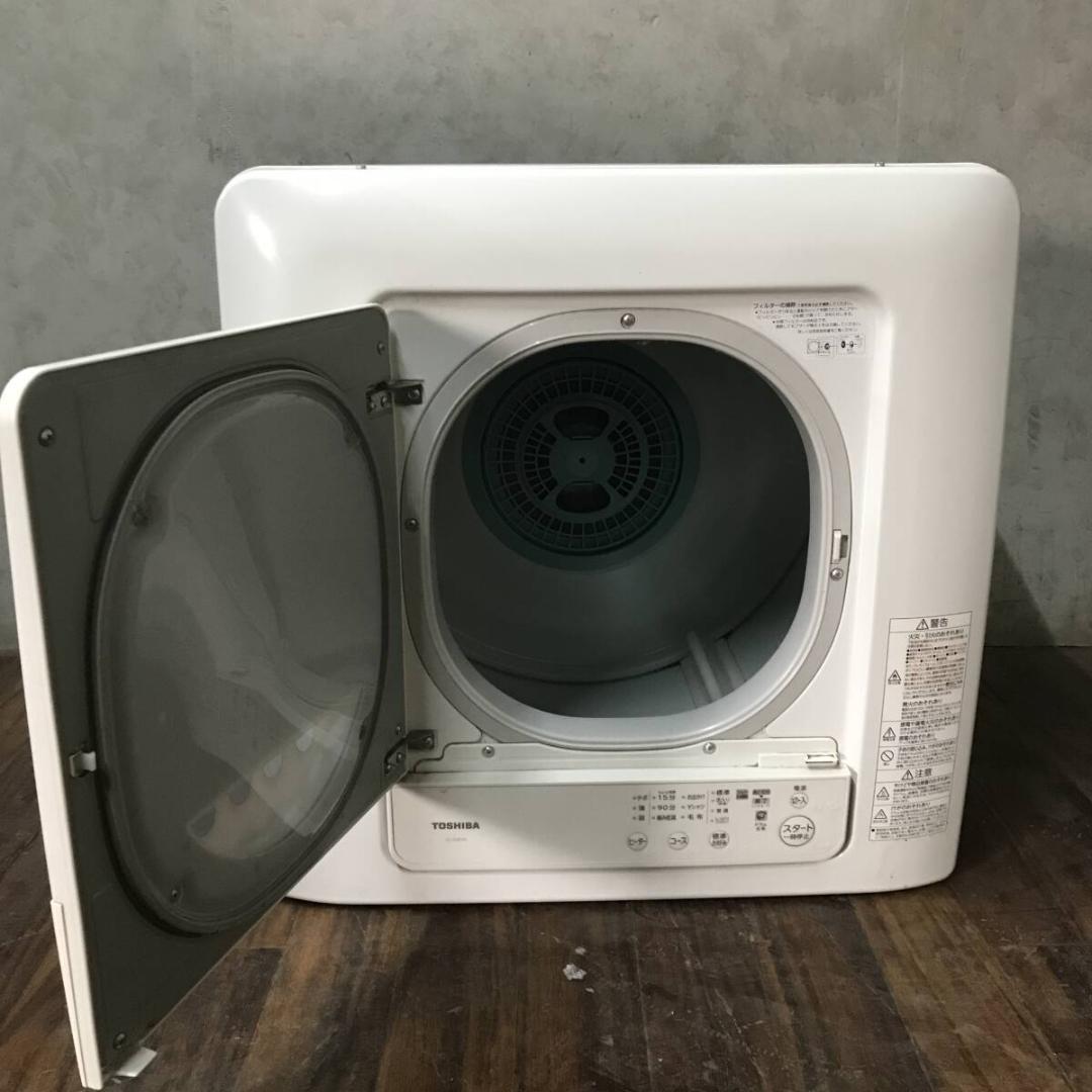 TOSHIBA 東芝 ED-608 衣類乾燥機 6kg ホワイト 家電 乾燥機