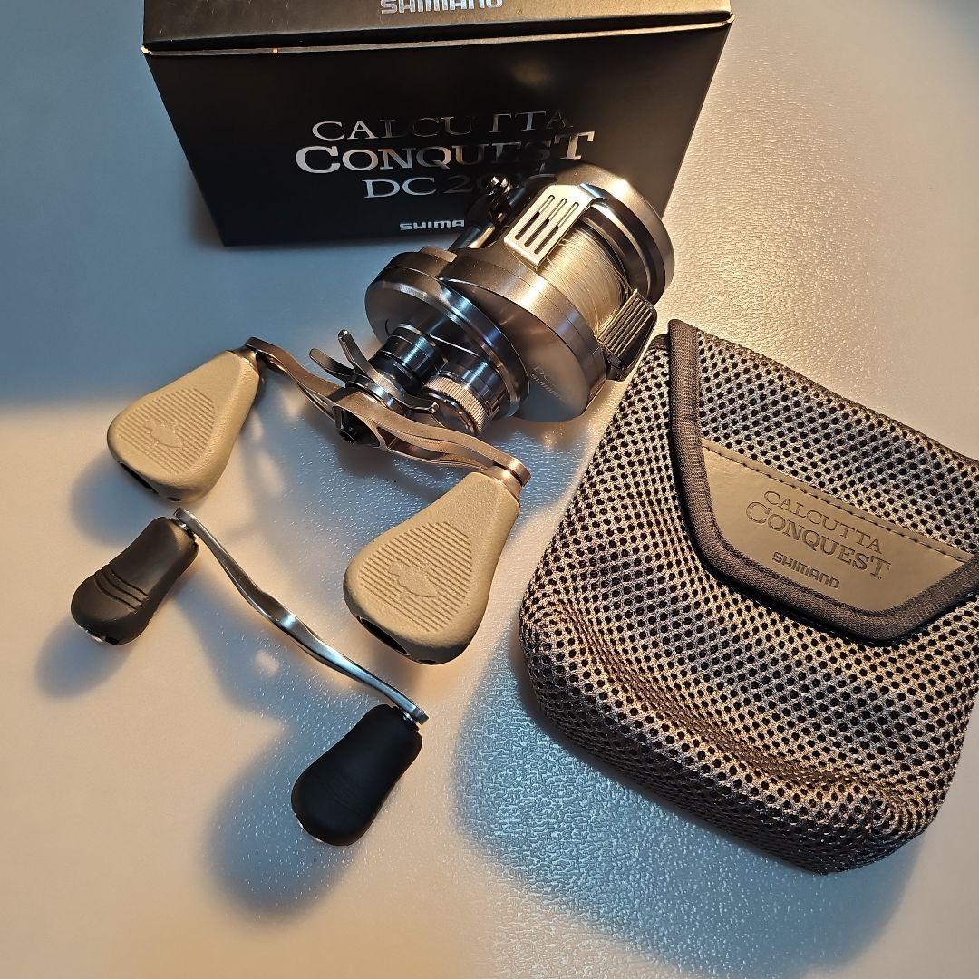 【美品】カルカッタコンクエストDC201　drtバリアル100ハンドル　カスタム