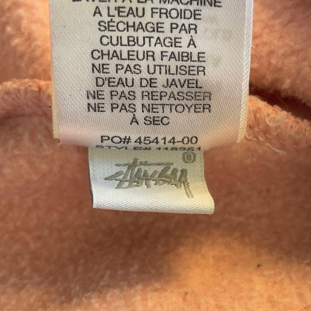 【希少カラー】STUSSY ステューシー パーカー L 刺繍ロゴピンク フーディ