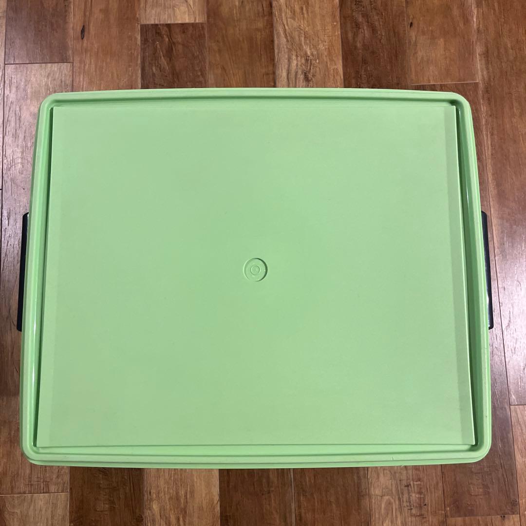 タッパーウェア　ディープスーパーケース　ネイビー　グリーン