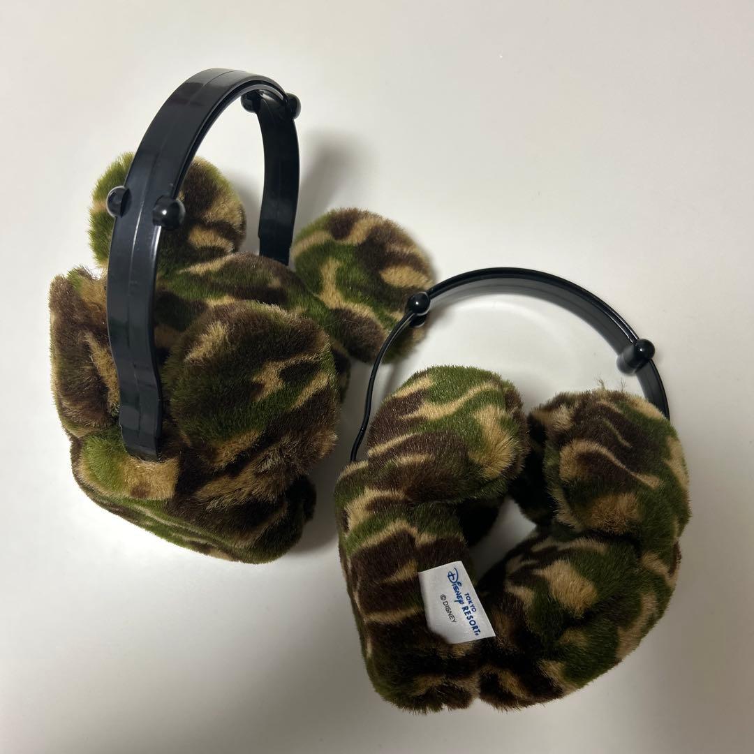 ディズニー　イヤーマフ　迷彩
