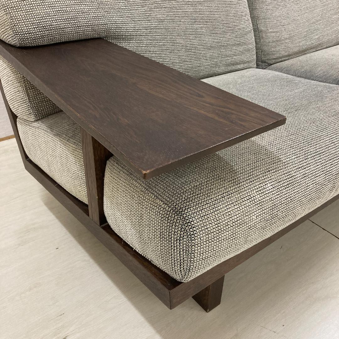 【カリモク】2人掛けソファ　WU47　無垢材　オーク材