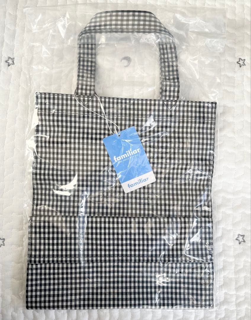 familiar ギンガムチェック トートバッグ