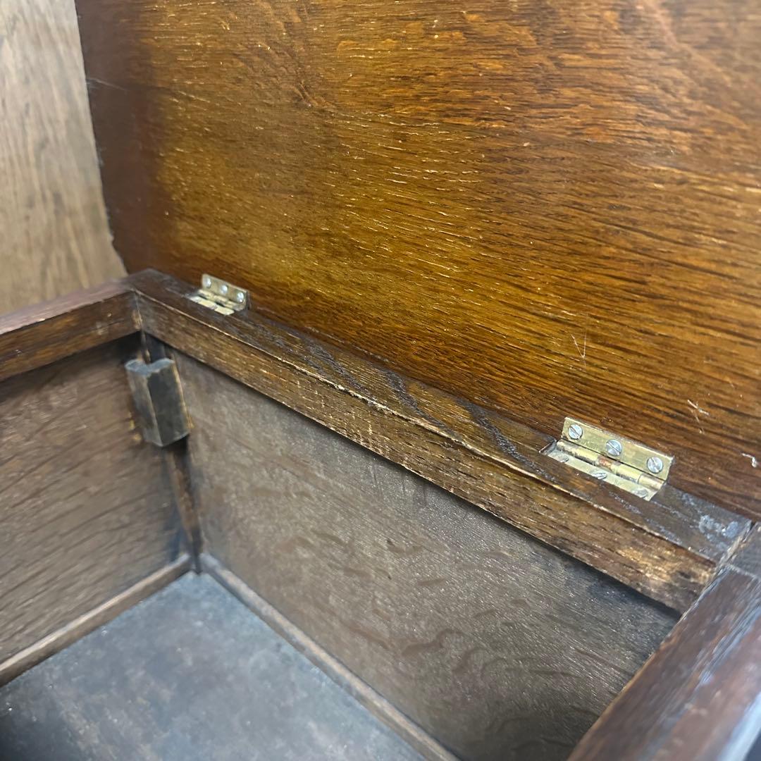 イギリス家具/アンティーク/サイドテーブル/天板開閉式/ 【最終処分2/3まで】