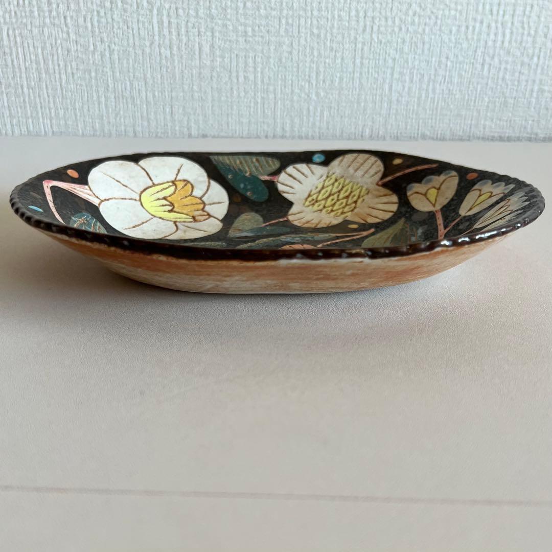 鹿児島睦 ハンドメイド 未使用 希少 花柄 プレート