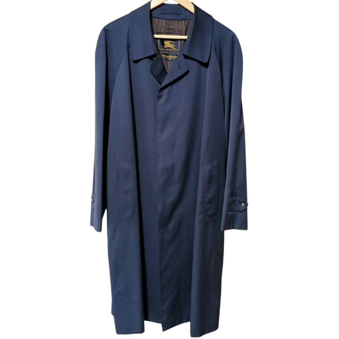 【金タグ】バーバリー バルカラー ロング コート ノバチェック XL相当 美品