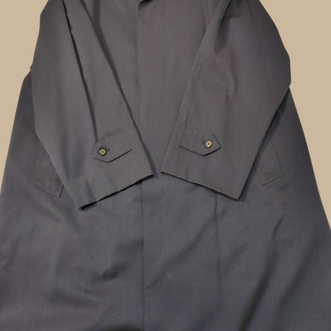 【金タグ】バーバリー バルカラー ロング コート ノバチェック XL相当 美品