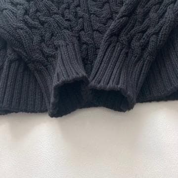 【user_db63674f】MaxMara　洗える ケーブルニット 黒