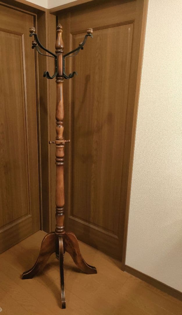 【高級】Karimoku コロニアル ポールハンガー カリモク アンティーク