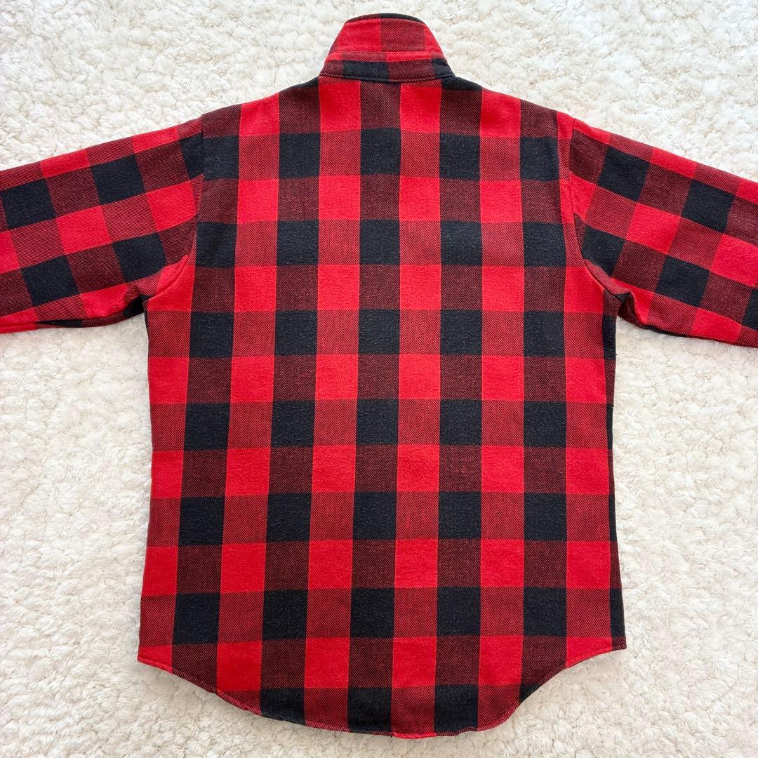 70-80s USA製FIVE BROTHERキルティングネルシャツM 三角タグ