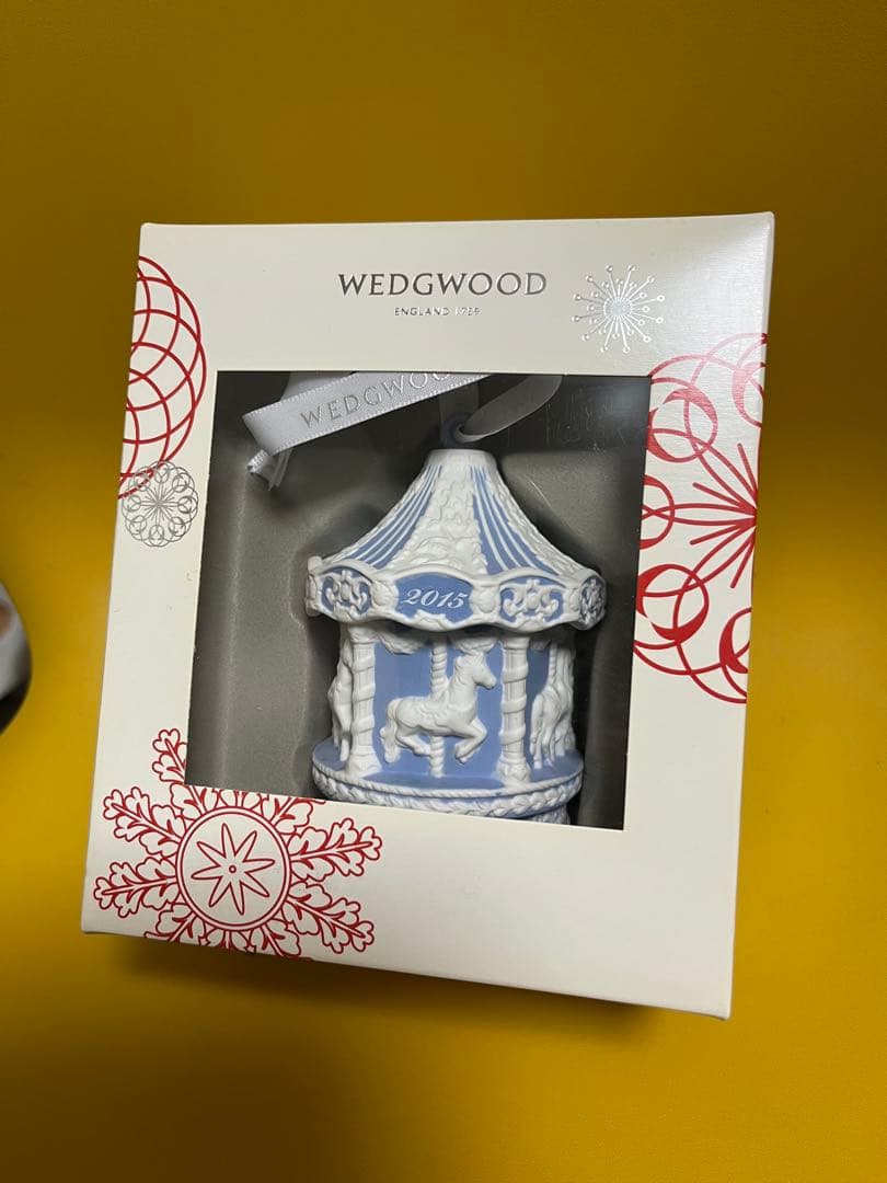 ウェッジウッド クリスマスオーナメント メリーゴーランド 2015 ブルー