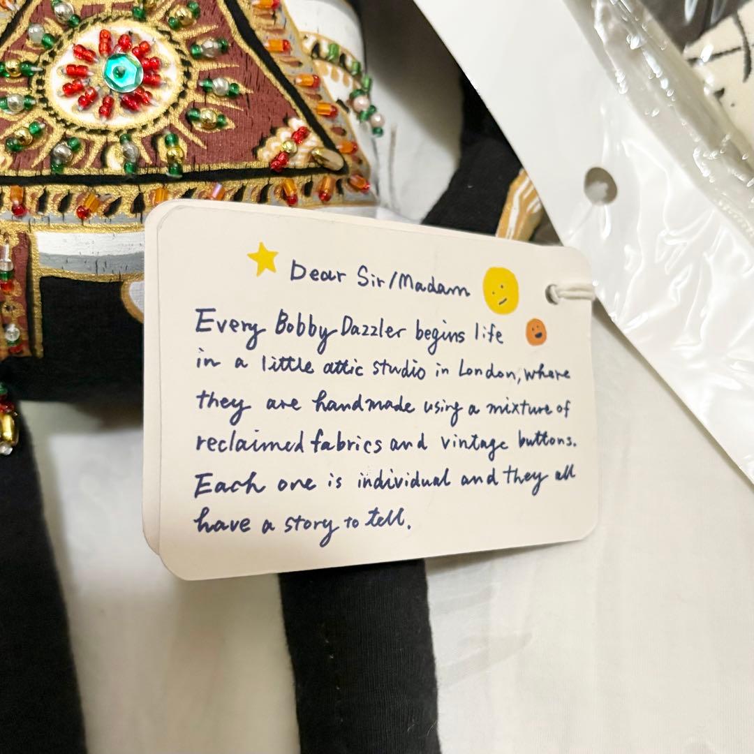 未使用タグ付き ボビーダズラー 男の子 ピエロ ハート 保存袋付き