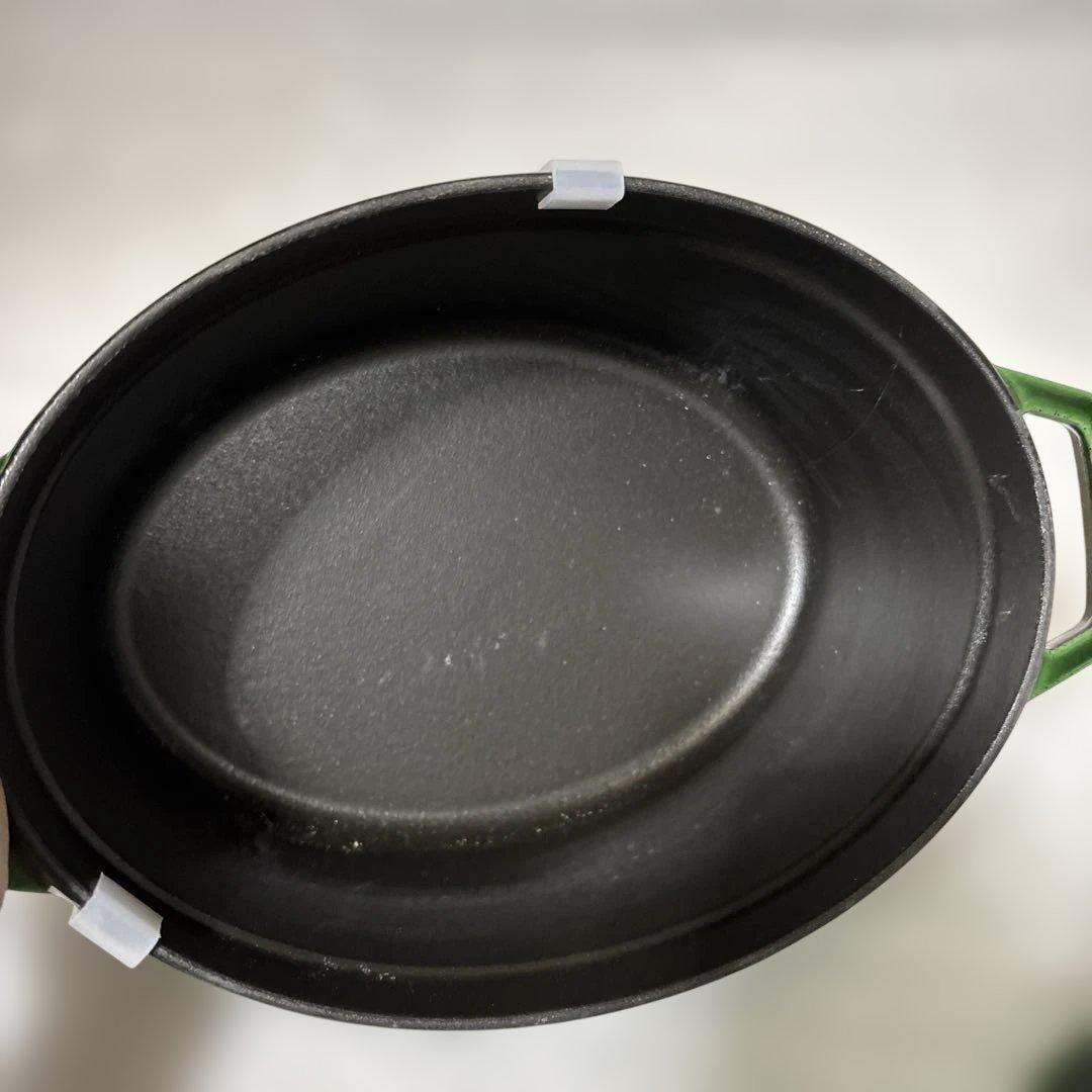 STAUB グリーン 両手鍋