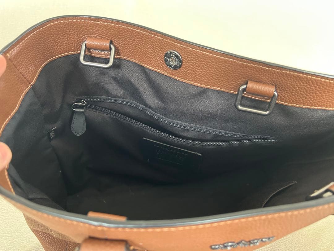 ✅最終価格　coach ブラウンレザートートバッグ