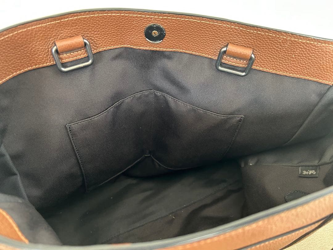 ✅最終価格　coach ブラウンレザートートバッグ