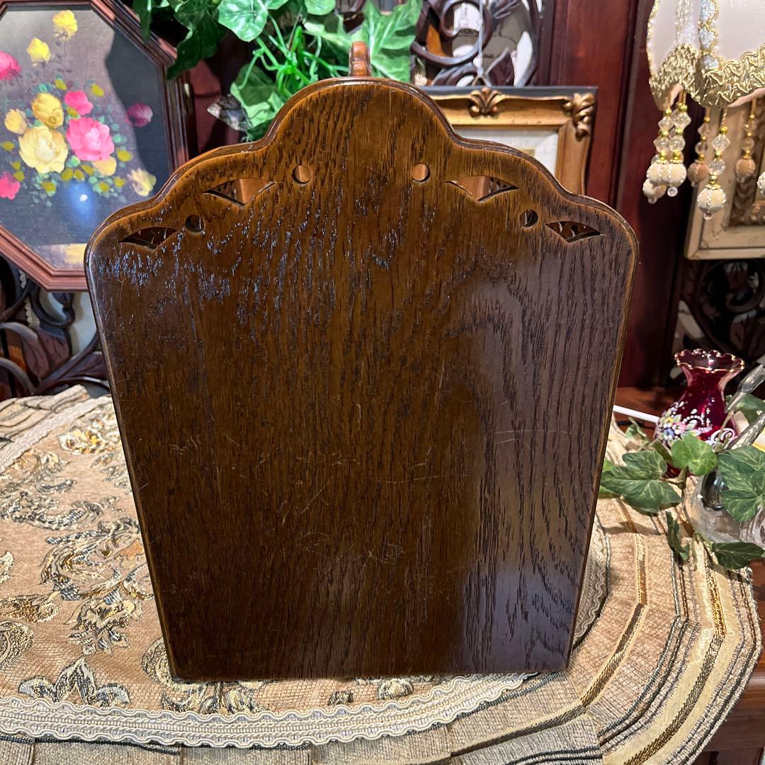 希少　パリ雑貨屋　アンティーク小物入れ　マガジンラック　引き出し付き