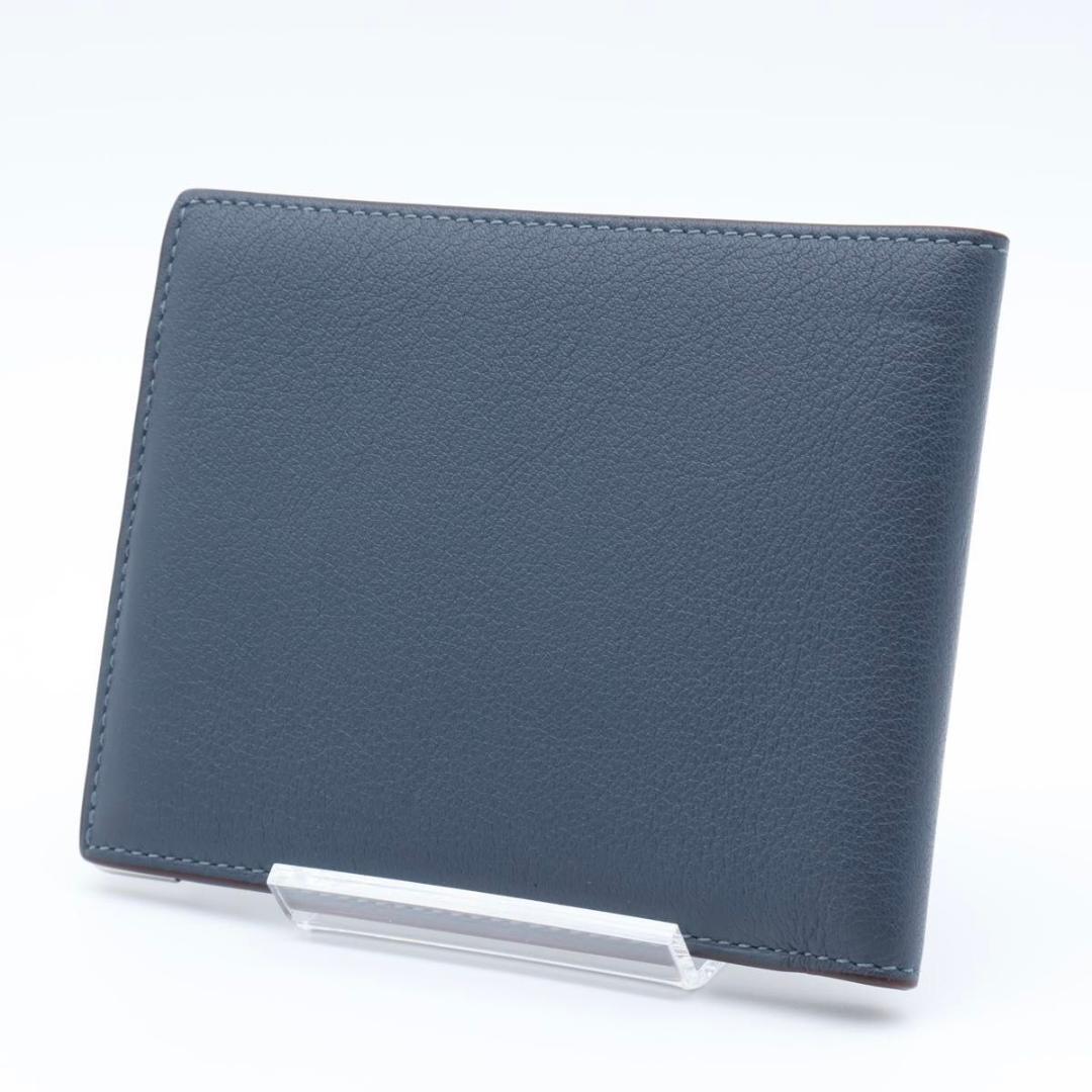 【未使用級】Cartier マストライン　二つ折り財布　ブルーグレー