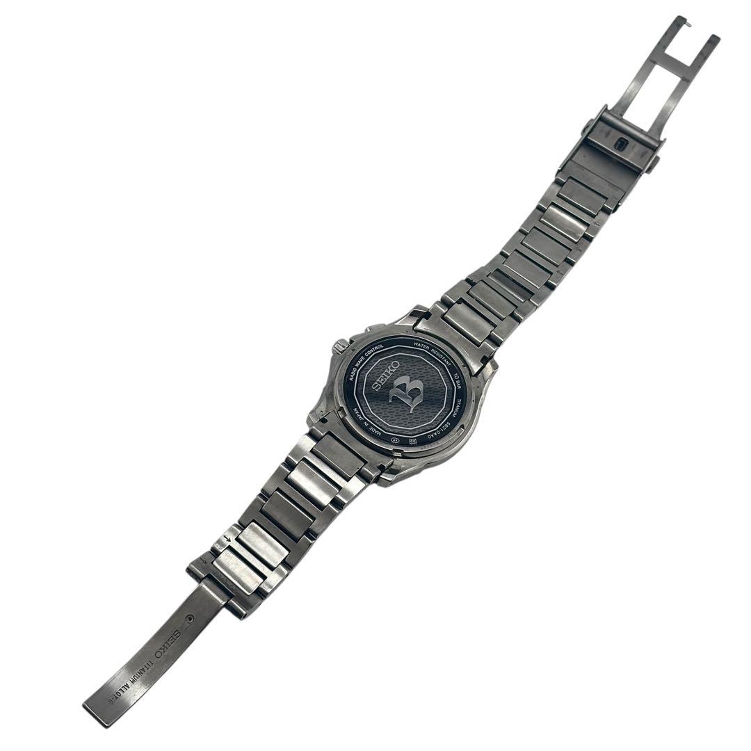 【稼働】 セイコー 腕時計 ブライツ 5B21-0AA0 ソーラー メンズ 黒