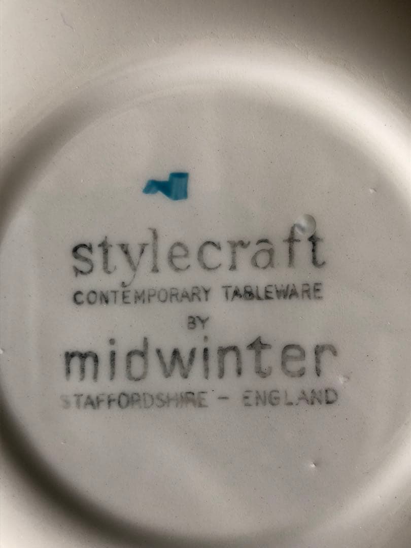 Midwinter Stylecraft Blue domino スープボウル