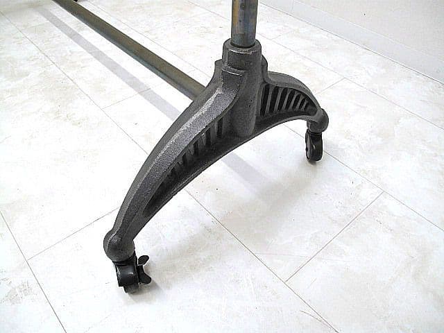 【希少品】西川金太郎 真鍮×鋳物 ハンガーラック W125cm 業務用店舗什器