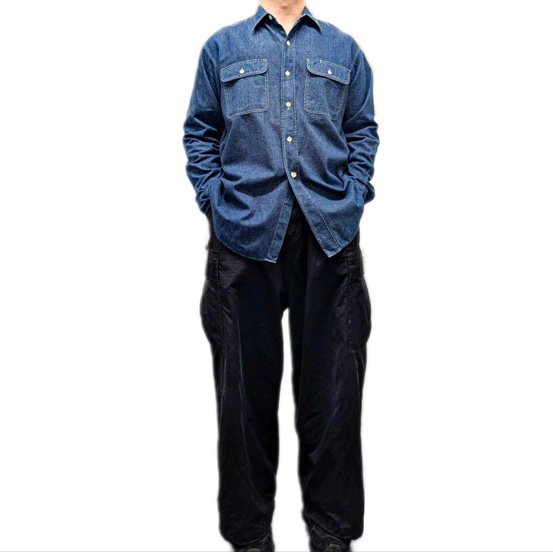 旧タグ SUGAR CANE シャンブレー デニムシャツ