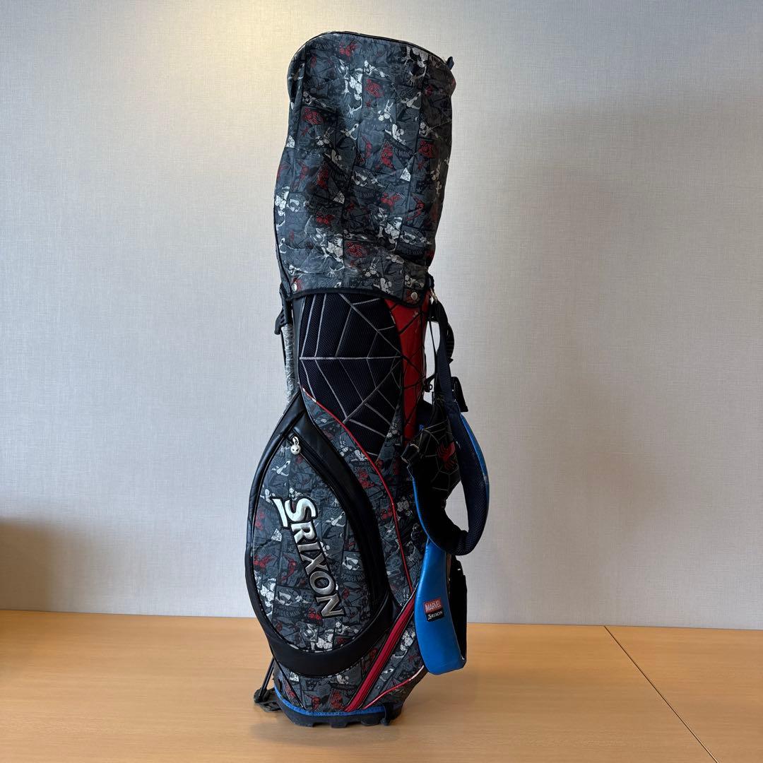 希少限定 ダンロップマーベル スリクソンスパイダーマン スタンドキャディーバッグ