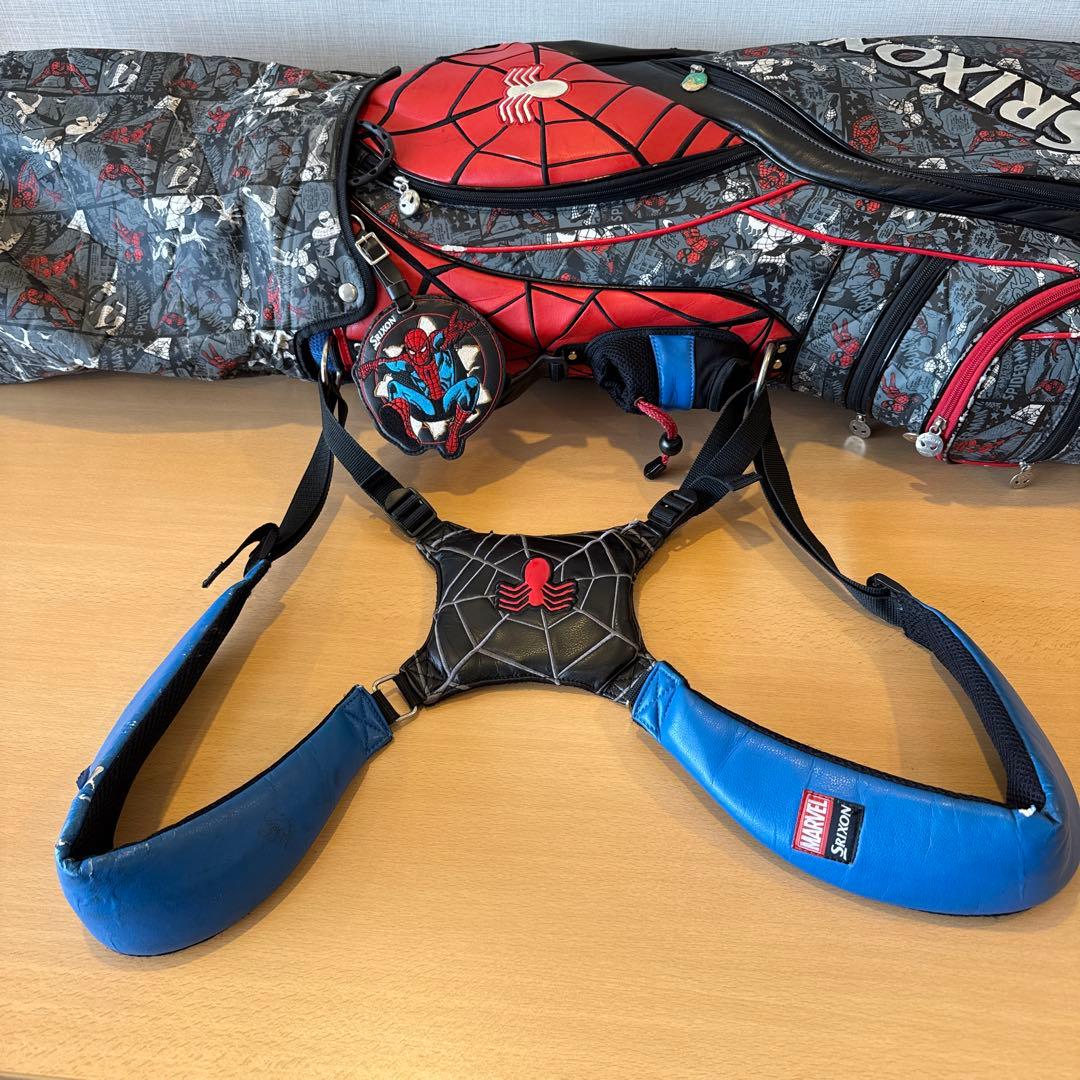 希少限定 ダンロップマーベル スリクソンスパイダーマン スタンドキャディーバッグ