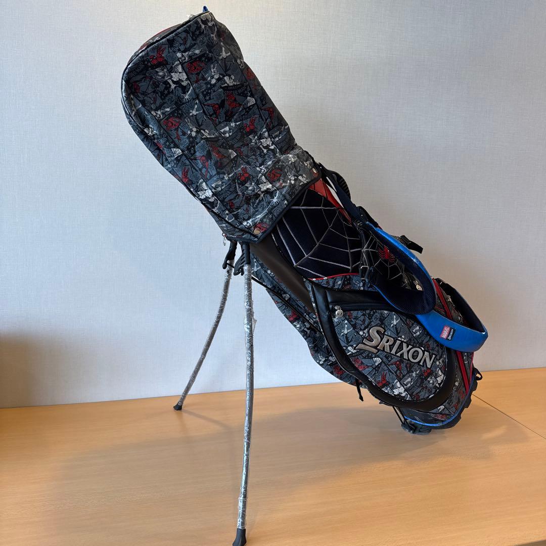 希少限定 ダンロップマーベル スリクソンスパイダーマン スタンドキャディーバッグ