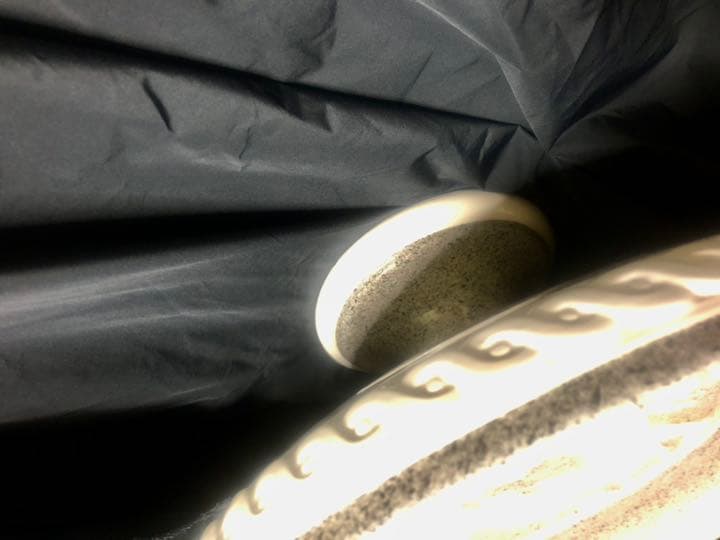 ギリシャ神話の大理石タイプ白の縁のレリーフが良いコンポート　写真通り