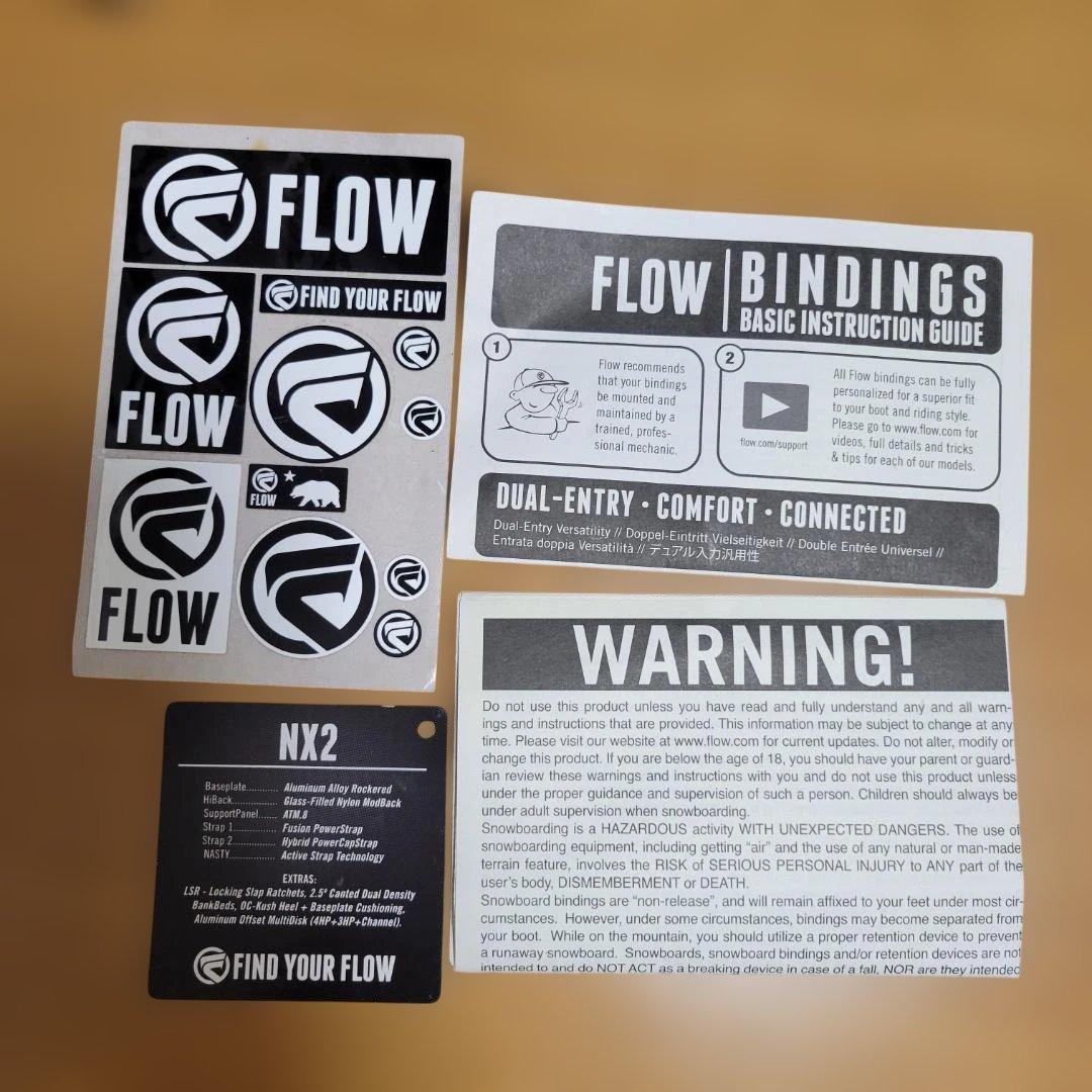 FLOW NX2 FUSION スノーボードビンディング Lサイズ ブラック