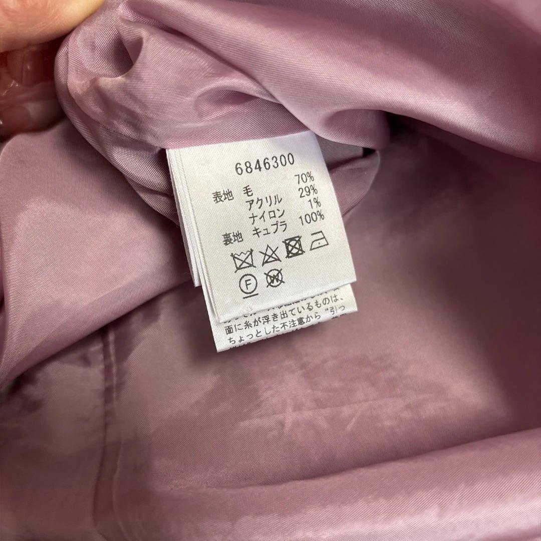 《美品》ルネRene TISSUE社　ピンク　パープル　ワンピース　36