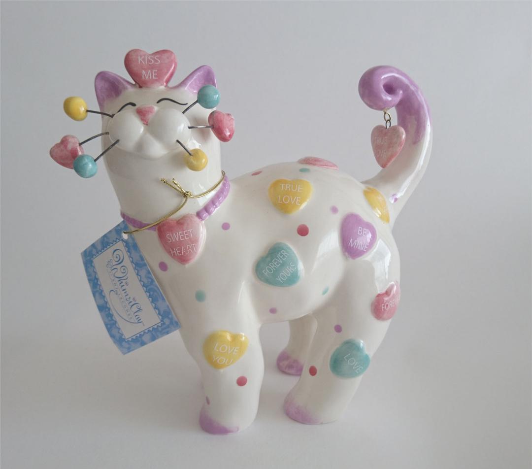 Amy Lacombe WhimsiClay 猫 置物 陶器 アメリカ輸入