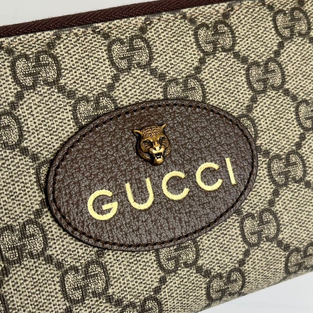 未使用保管品✨️ GUCCI GG 長財布 財布　ラウンドジップ　タイガー　レザー