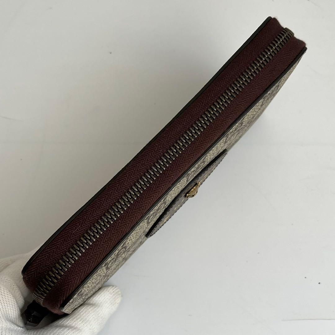 未使用保管品✨️ GUCCI GG 長財布 財布　ラウンドジップ　タイガー　レザー