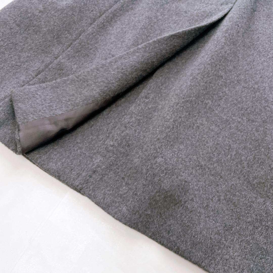 極美品✨マックスマーラ カシミヤ100% ベルテッドコート グレー 40 L