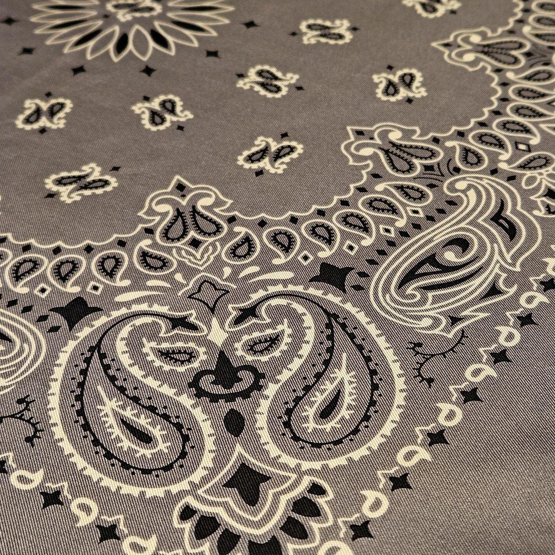 新品 manipuri マニプリ シルク　ペイズリー バンダナ スカーフ