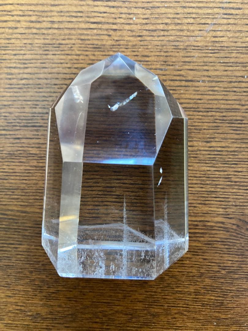 超透明　ファントム　虹入り水晶ポイント