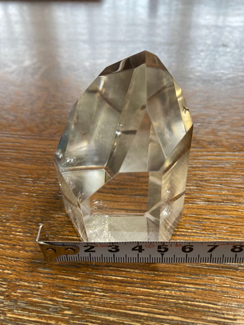 超透明　ファントム　虹入り水晶ポイント