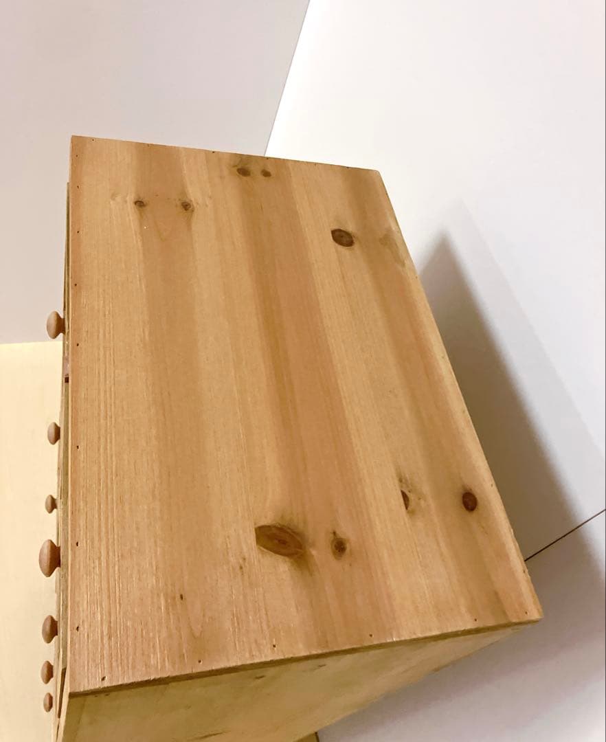 木製　4段チェスト　引き出し8個　タンス　箪笥　サイドチェスト　リビング収納