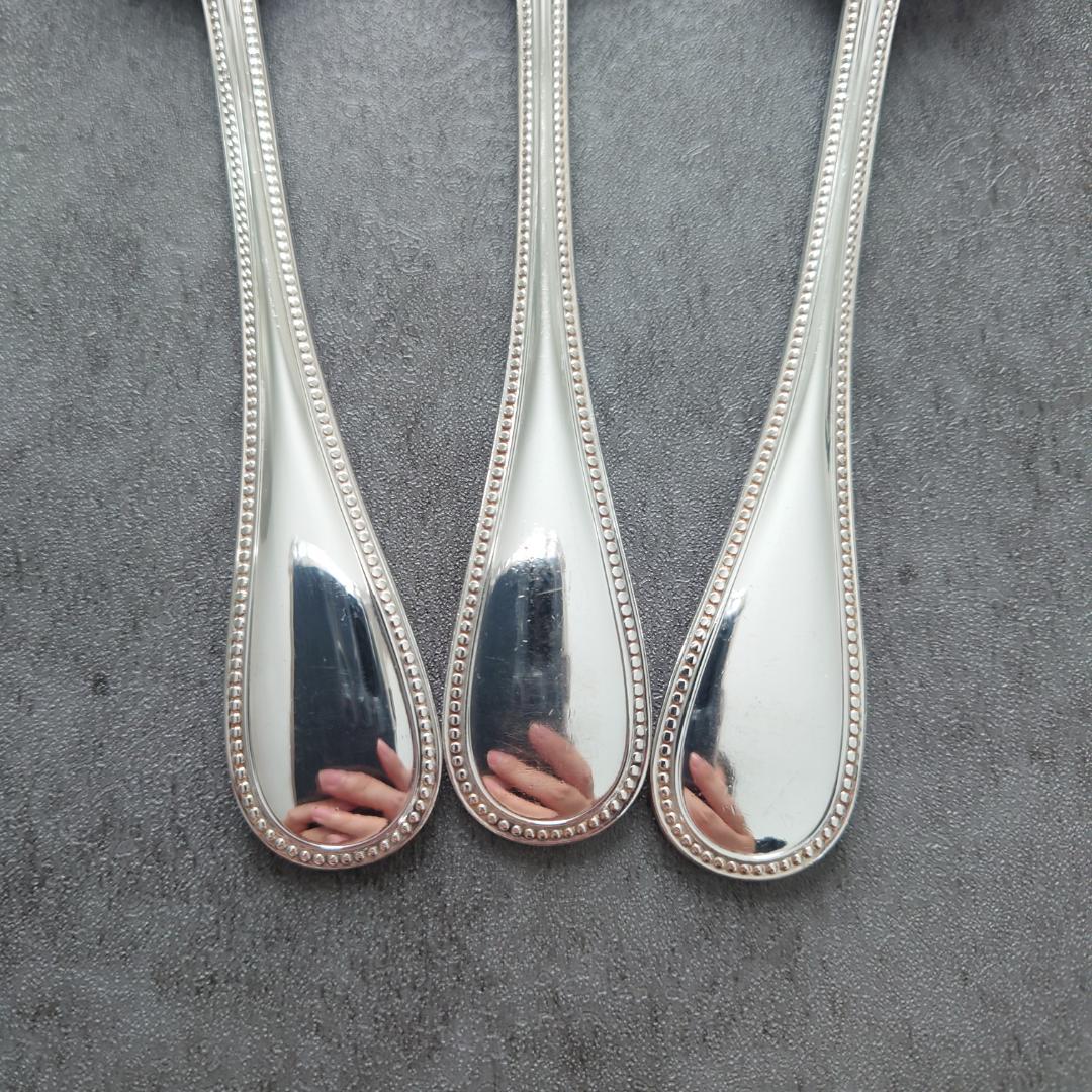 希少 美品 クリストフル パール コンソメスプーン 3点