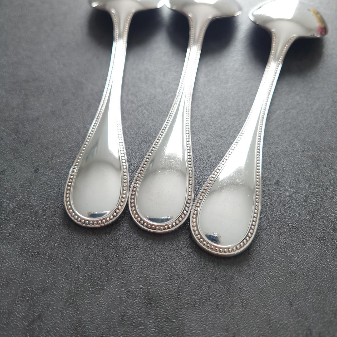 希少 美品 クリストフル パール コンソメスプーン 3点